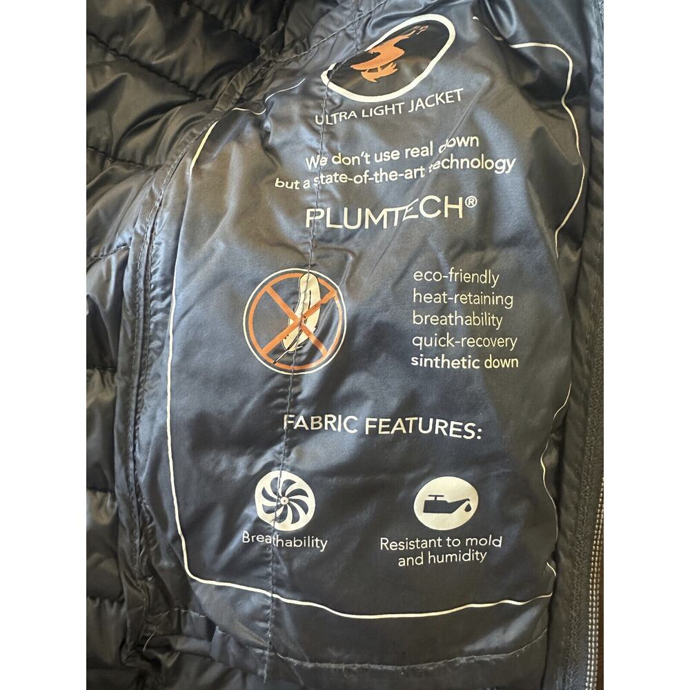 Save The Duck Iris Faux Fur Collar Puffer Coat Quilted Ultra Light Jacket Small - Picture 9 of 16